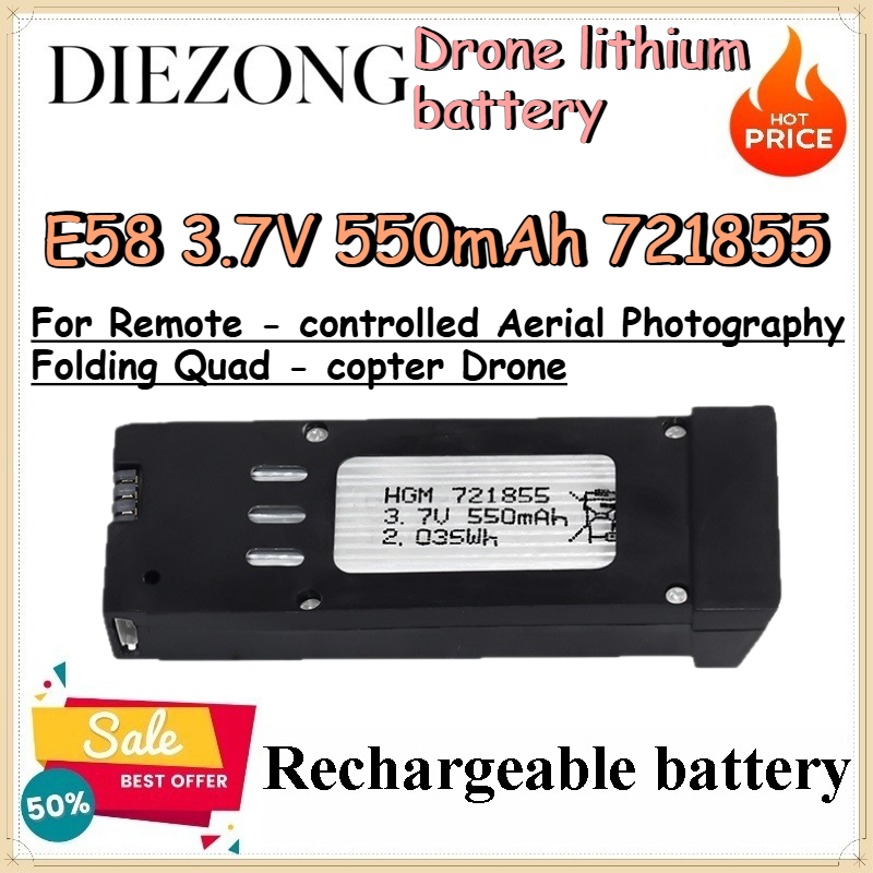 E58 3.7V 550mAh 721855 Drone l - Eachine Drone E58 recensie en prijs
